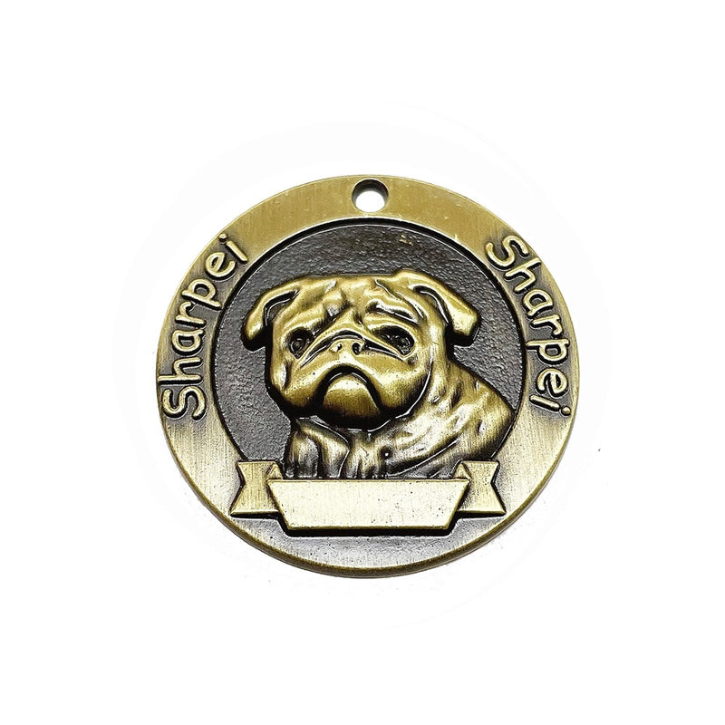 Elegant Retro Minimalist Metal Round Pet Accessories