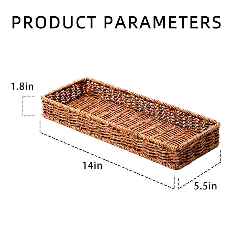 Imitation rattan tray