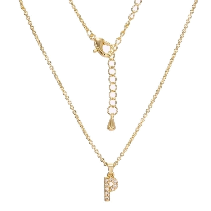 Brass Cable Chain Letter Necklace