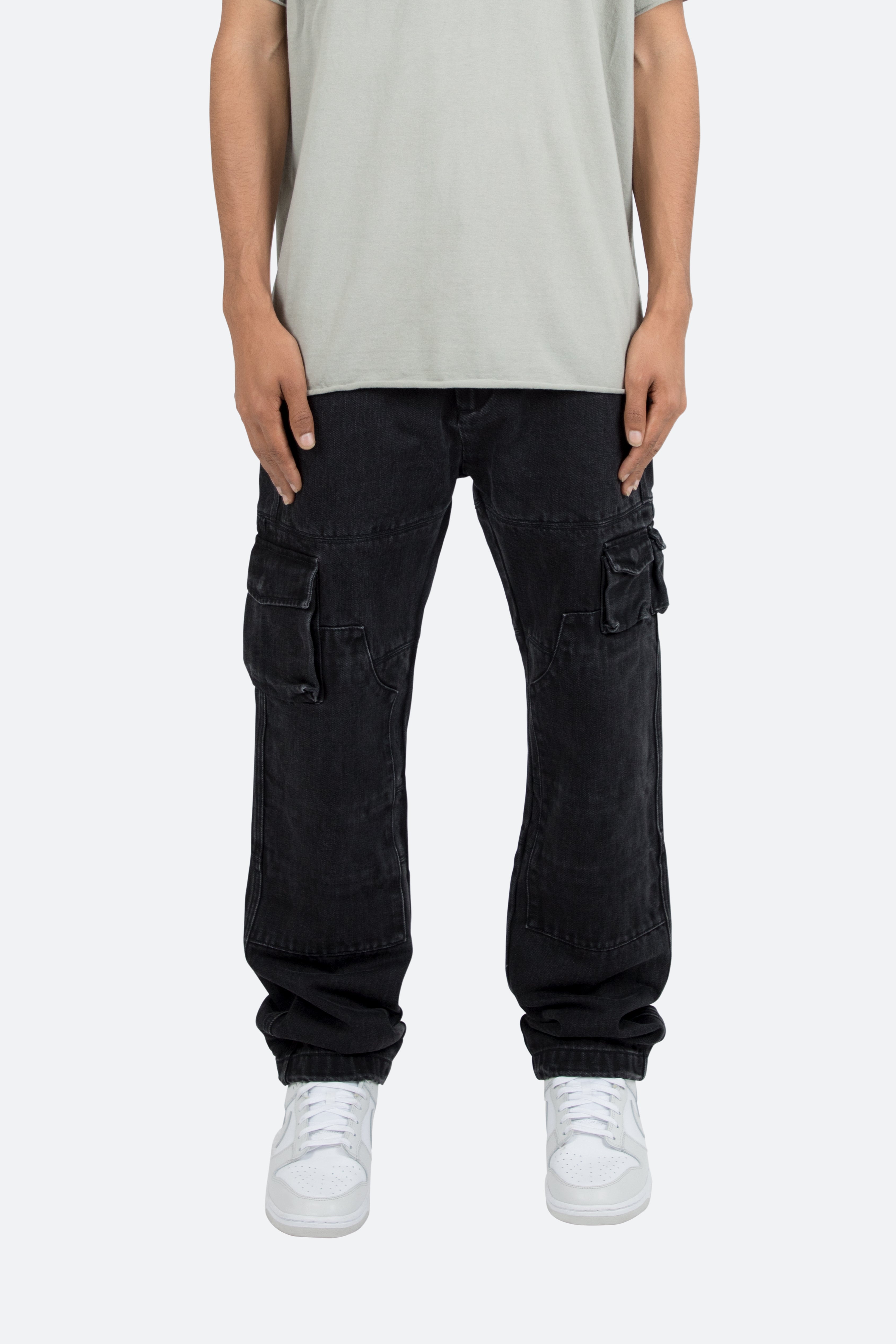 V244 Cargo II Baggy Denim - Vintage Black