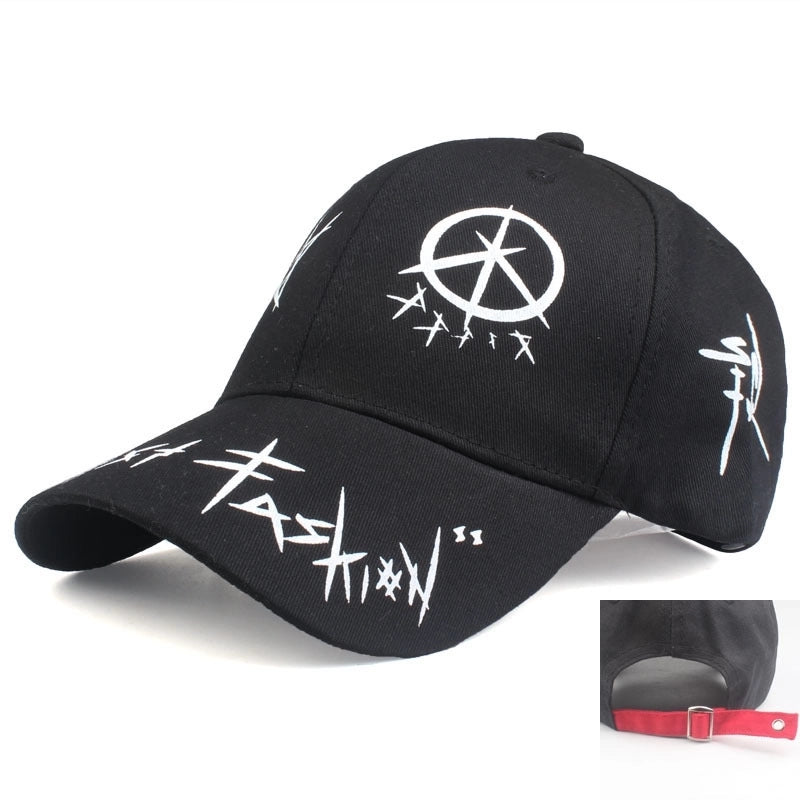 Unisex Fashion Star Printing Curved Eaves Baseball Cap