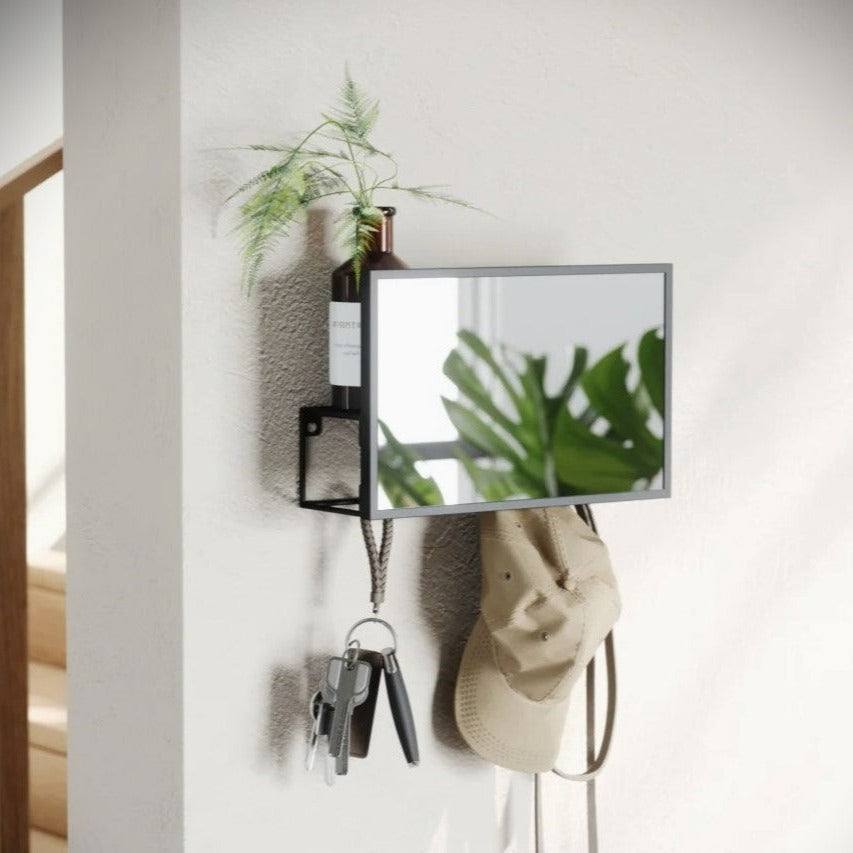 Cubiko Mirror and Organiser - Black