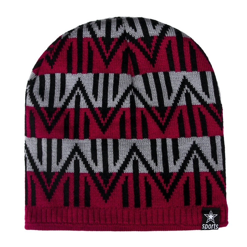 Men's Basic Retro Waves Eaveless Wool Cap