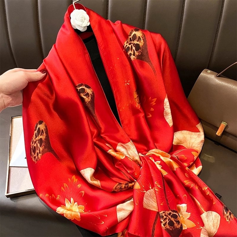 Fashion Silk Scarf (707 Main Color) Nhcj0164-707 Main Color