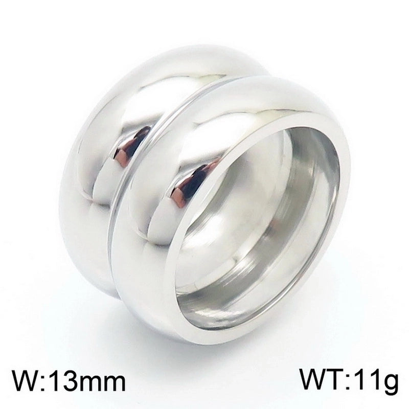 Stainless Steel 18K Gold Plated Fashion Geometric No Inlaid