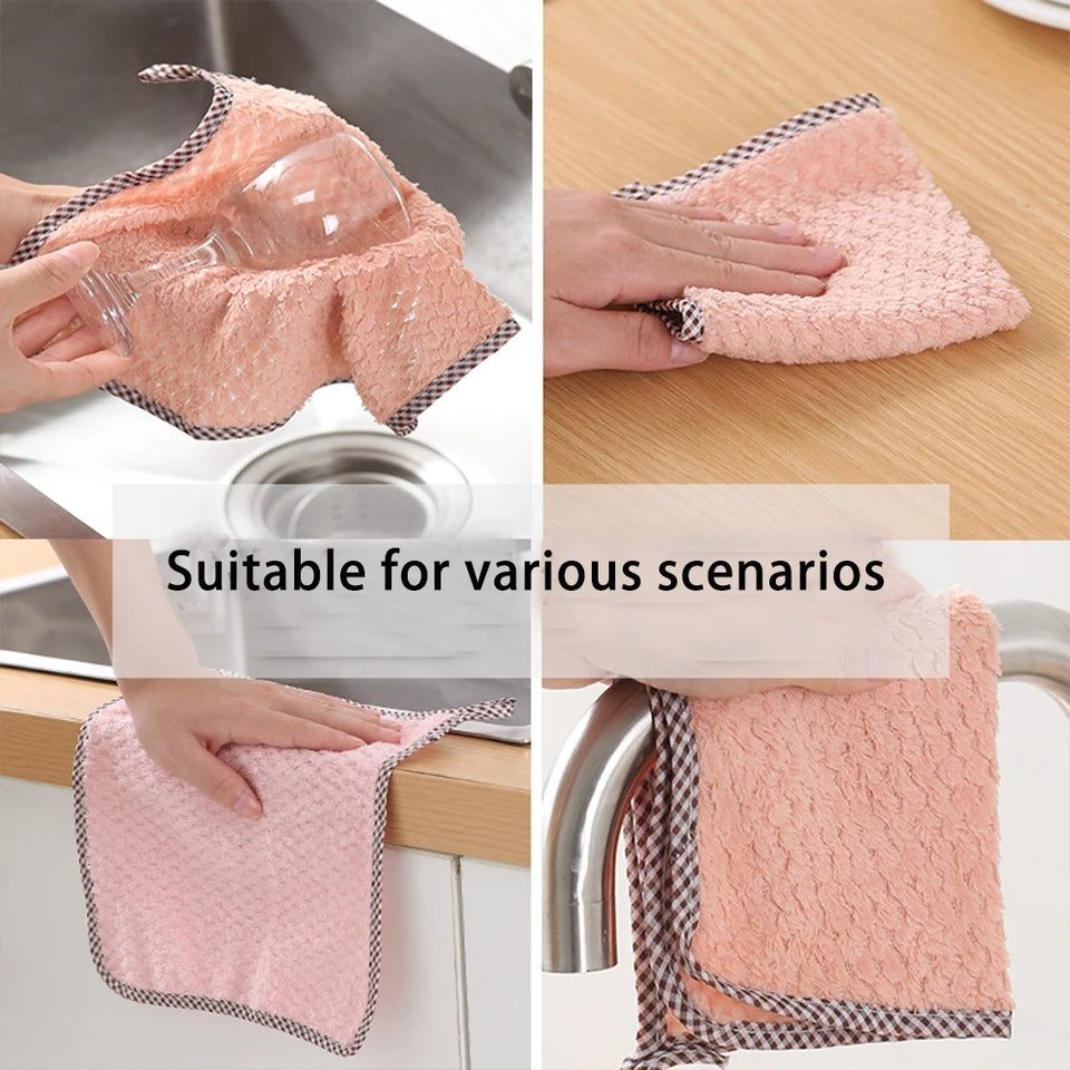 PACK OF 4 MICROFIBER KITCHEN DISH CLOTH