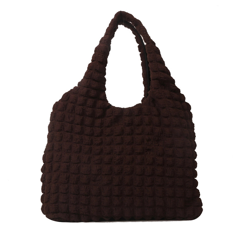 Women's All Seasons Canvas Plaid Solid Color Streetwear Square Magnetic Buckle Handbag