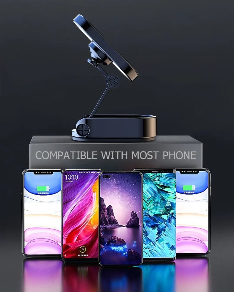 🔥Last Day Promotion 70% OFF - Alloy Folding Magnetic Car Phone Holder