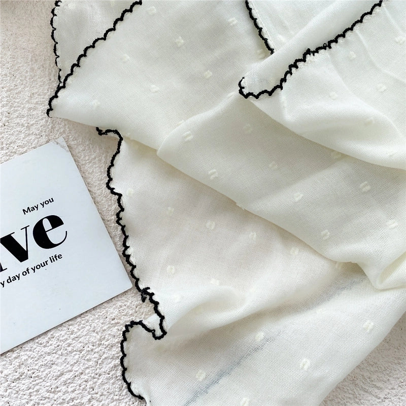 Semicircle Cotton And Linen Triangle Scarf Silk Scarf Fashion Wild Scarf Headscarf Decorative Scarf
