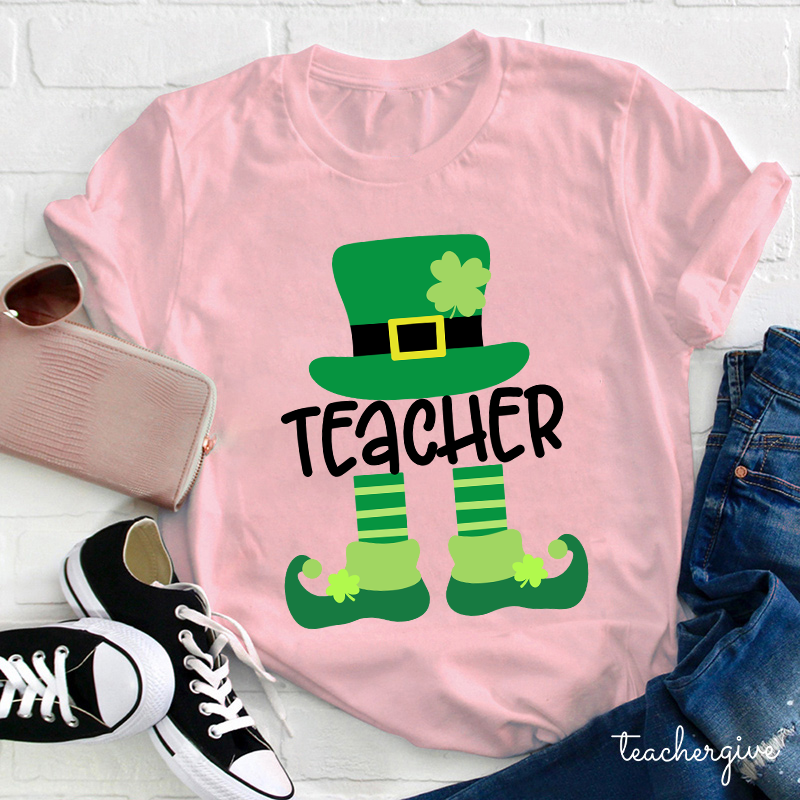 Little Teacher Leprechaun Teacher T-Shirt