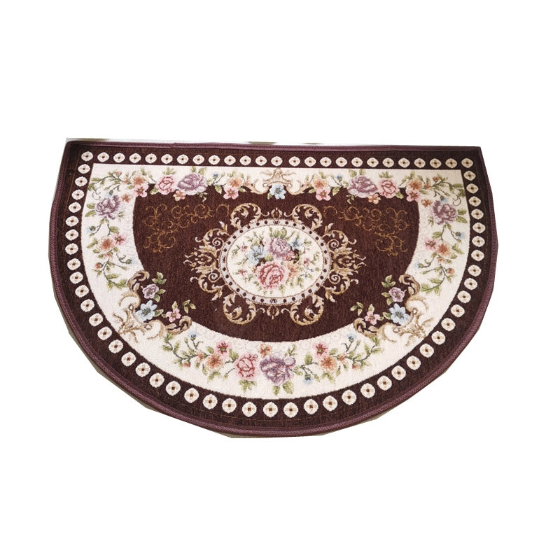 Semi-circular Door Mat Bathroom Bathroom Water Absorption Non-slip Foot Mat Bedroom Entry Carpet
