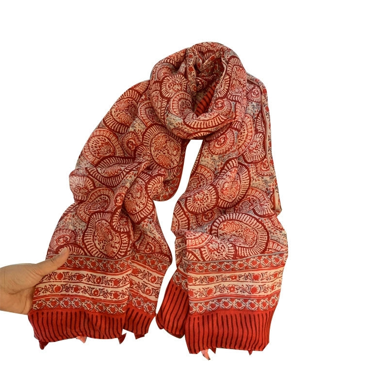 Women's  Vintage Style Classic Style Paisley Polyester Printing Tassel Scarf