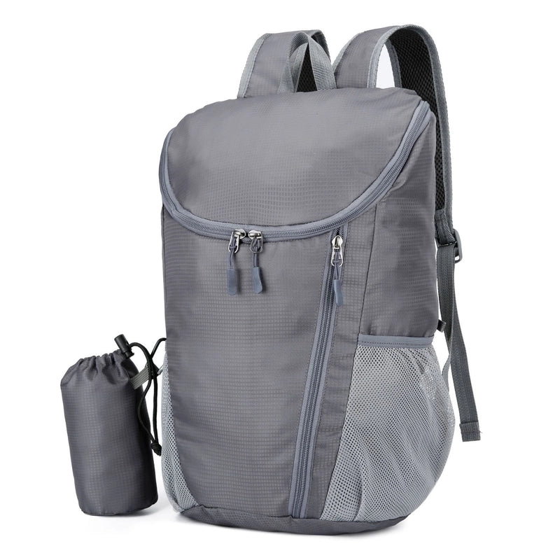 Sports Solid Color Square Zipper Functional Backpack