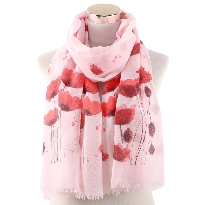 Women's Streetwear Flower Polyester Printing Scarf