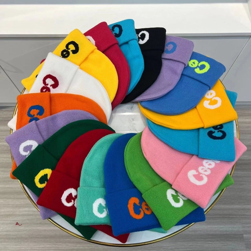 Women's Streetwear Letter Eaveless Wool Cap