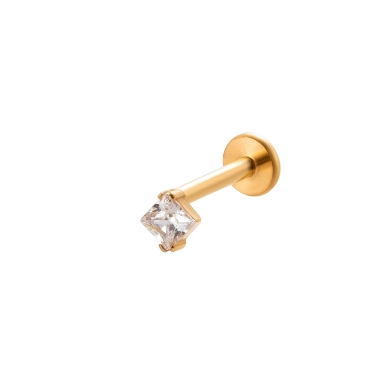 1 Piece Ear Cartilage Rings & Studs IG Style Vintage Style Leaves Heart Shape Bee Pure Titanium Plating Inlay Zircon