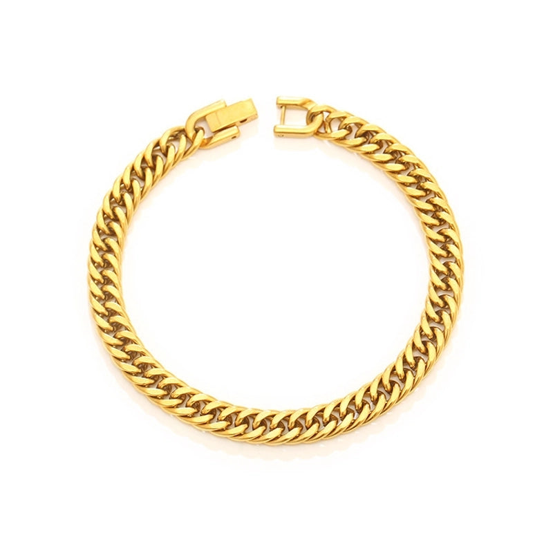 Basic Minimalist Geometric 304 Stainless Steel Bracelets In Bulk