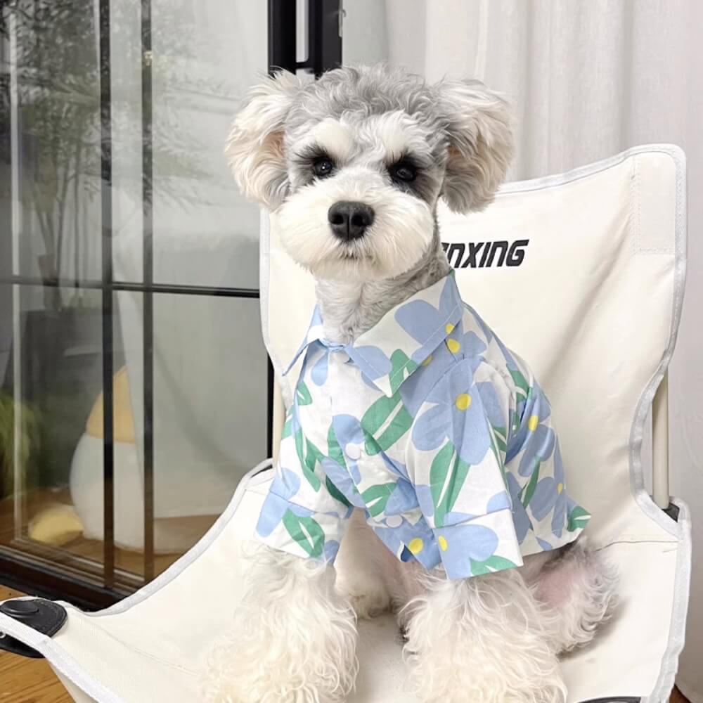 Charming Floral Shirt For Pets and Owner Matching Clothes