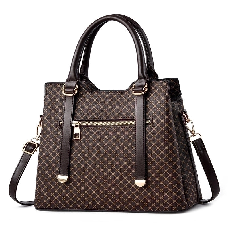 Women's Large All Seasons Pu Leather Classic Style Handbag
