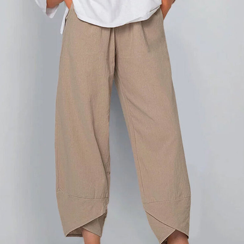 Cotton and Linen Casual Pants