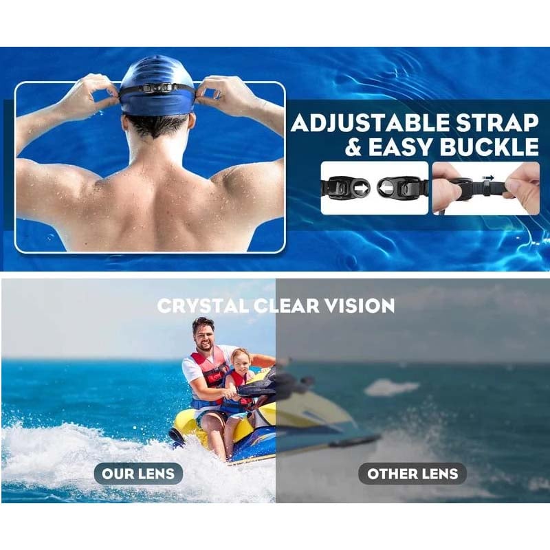 💥Summer promotion - 49% off💥Wide View Anti Fog Swimming Goggles👉buy 2 free nose clip