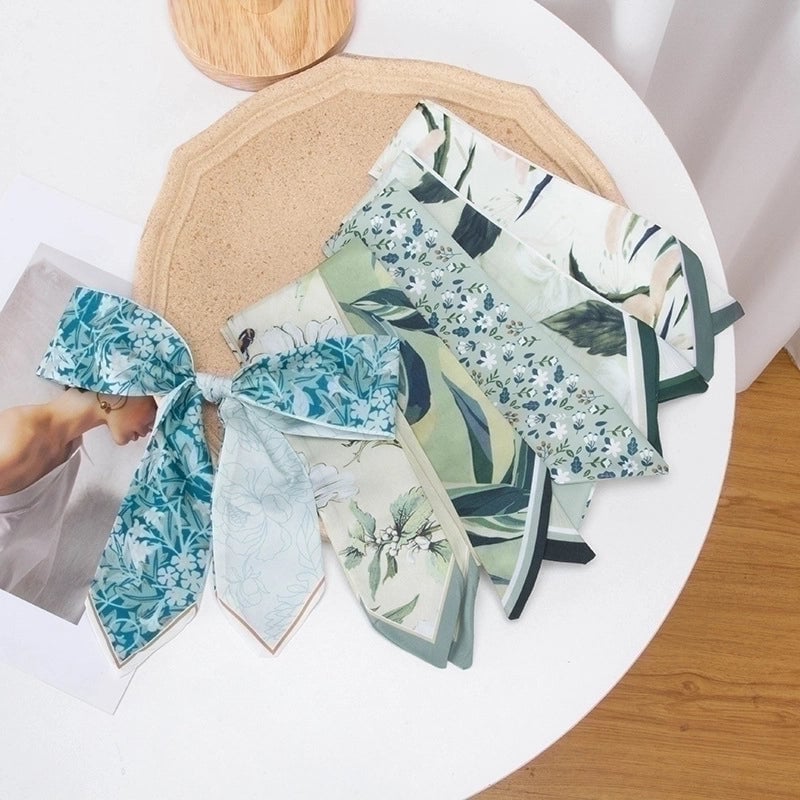 Women's Casual Minimalist Printing Plaid Flower Polyester Hair Band