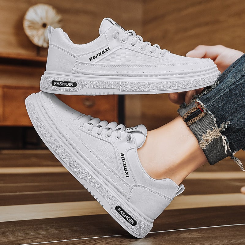 Men's Leather Low-top Foot-fitting Lazy Shoes