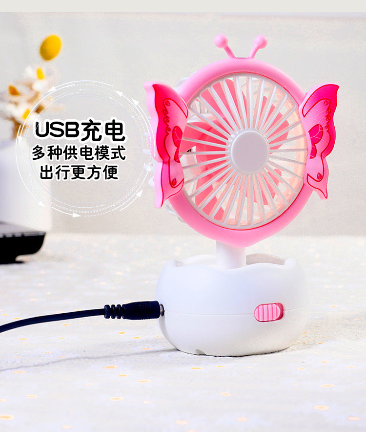 MINI BUTTERFLY KIDS USB FAN WITH WATER SUPPLY