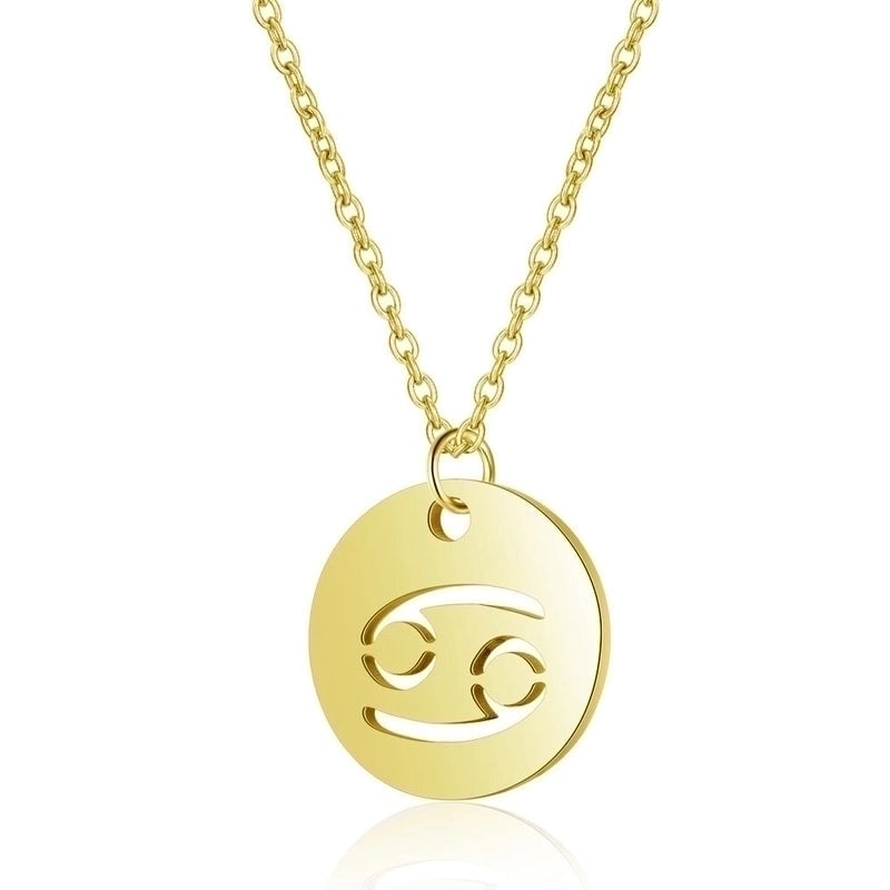 Minimalist Constellation 201 Stainless Steel 18K Gold Plated Polishing Pendant Necklace