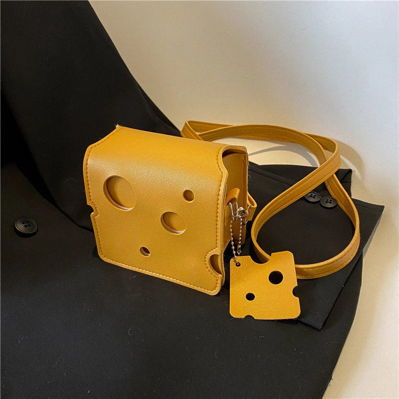 Women's All Seasons Pu Leather Food Cute Square Open Square Bag