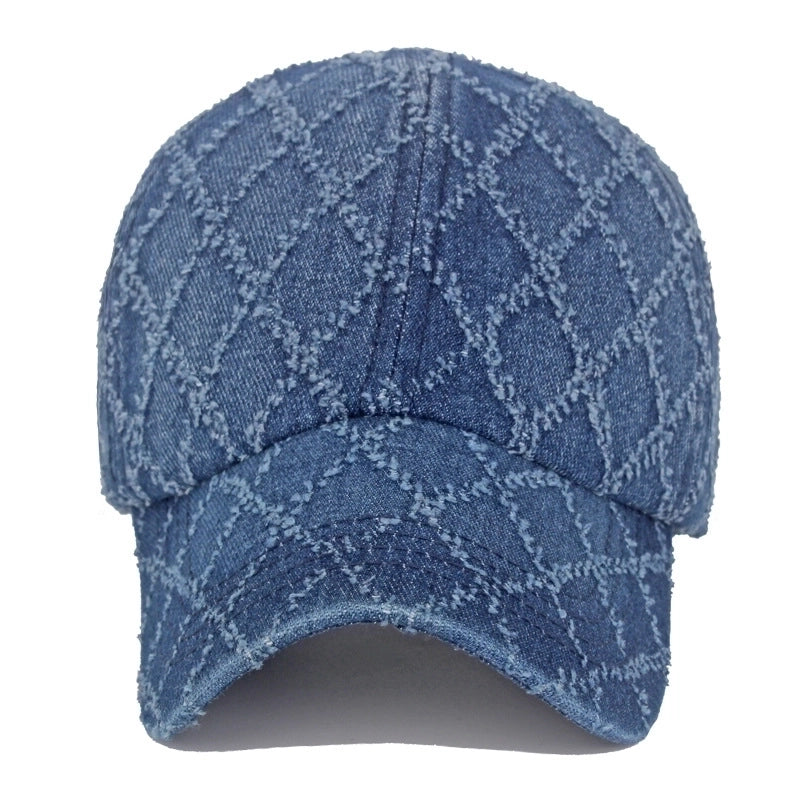 Women's Streetwear Color Block Crochet Lace Curved Eaves Baseball Cap