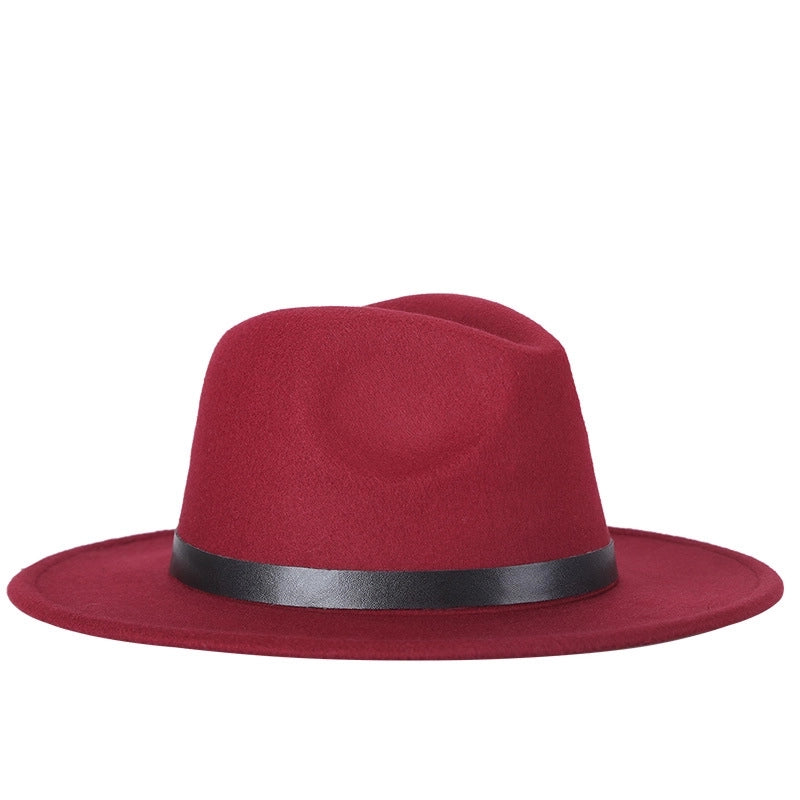 Autumn And Winter New Style Woolen Jazz Hat Fashion Women's Hat Top Hat Factory Bag Hair Band