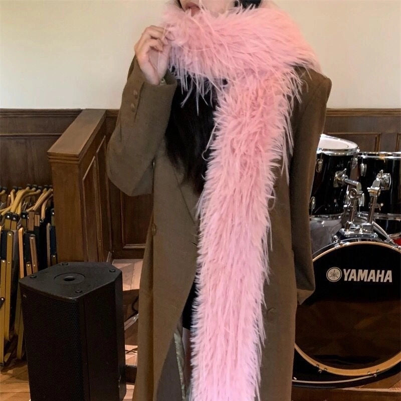 Women's Minimalist Solid Color Polyester Scarf
