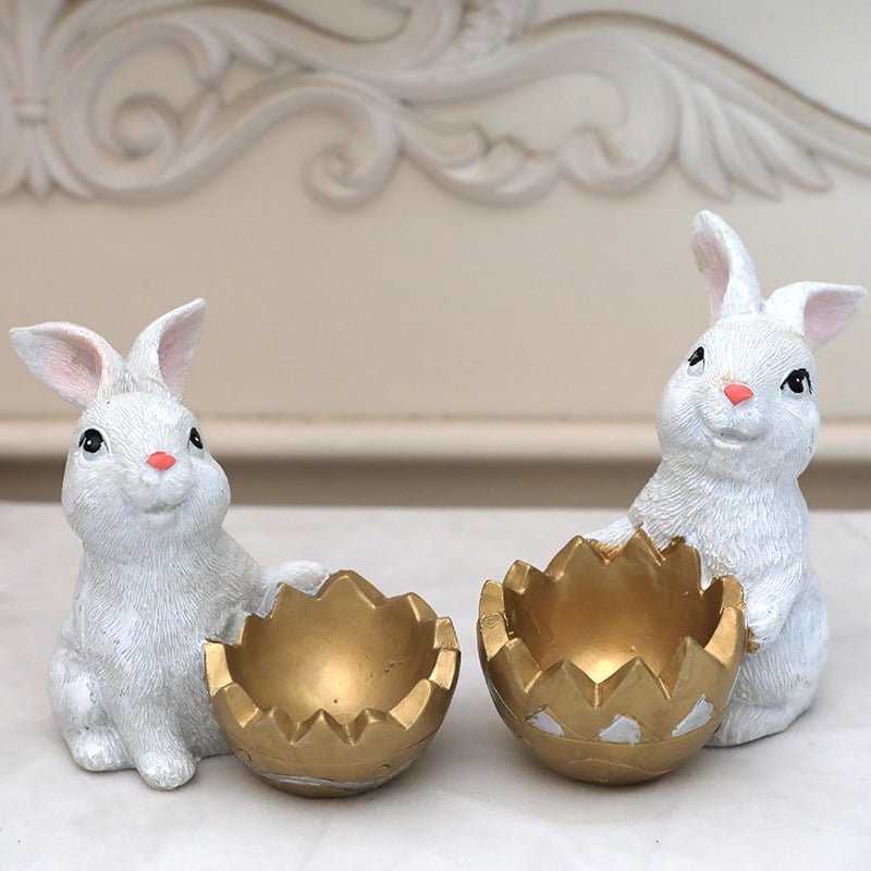 Easter Bunny Eggshell Ornaments