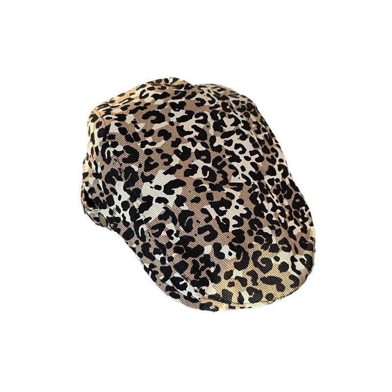 Women's Minimalist Classic Style Color Block Printing Wide Eaves Baseball Cap