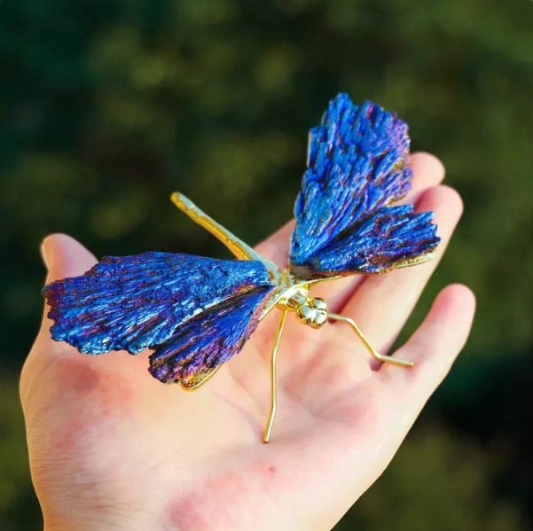 💥AURA TOURMALINE KYANITE DRAGONFLY💥🔥BIG SALE - 48% OFF🔥