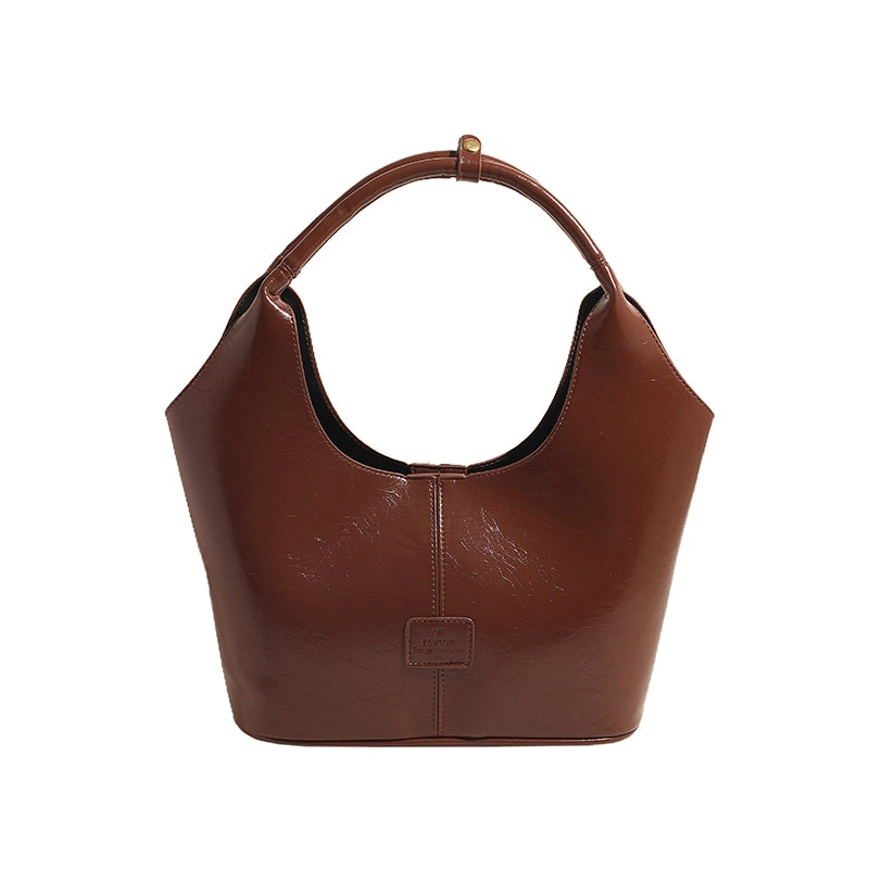 Women's Pu Leather Solid Color Streetwear Square Magnetic Buckle Shoulder Bag