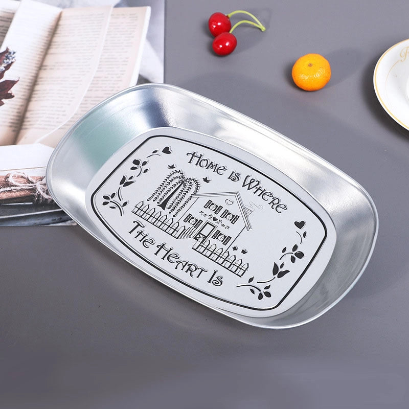 Casual Elegant Christmas Hat Christmas Tree Santa Claus Tinplate Tableware 1 Piece