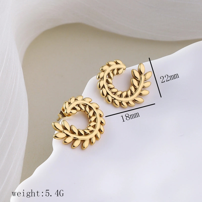 12 Pieces Minimalist Commute Geometric Heart Shape Plating Titanium Steel Drop Earrings Earrings Ear Studs