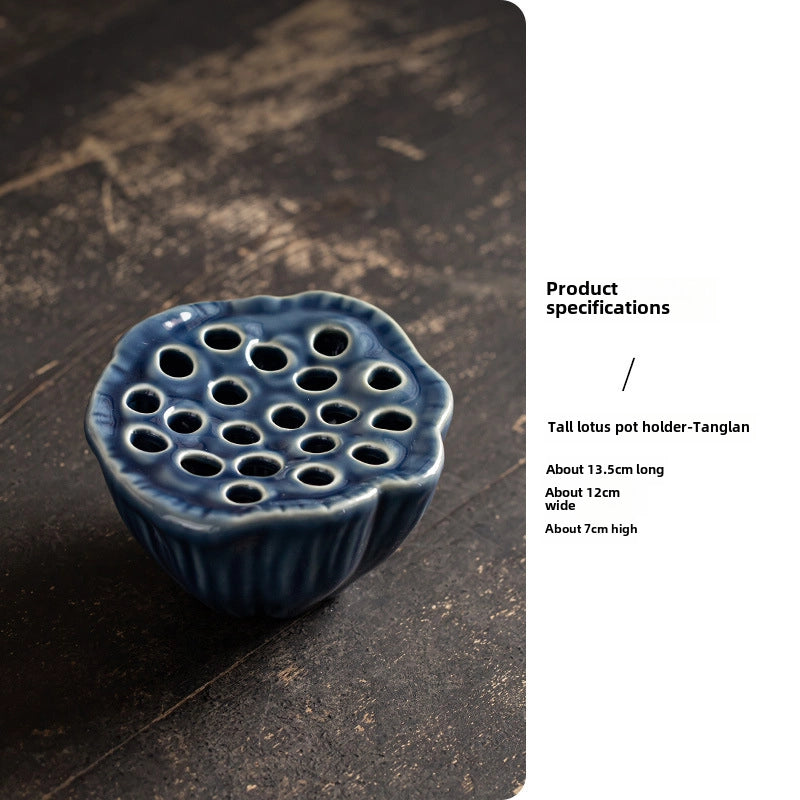 Ceramic Water Bottle Holder Small Dry Bubble Table Zen Living Room Chinese Flower Arrangement Bowl Dried Flower Flower Hydroponic Ware Ornaments