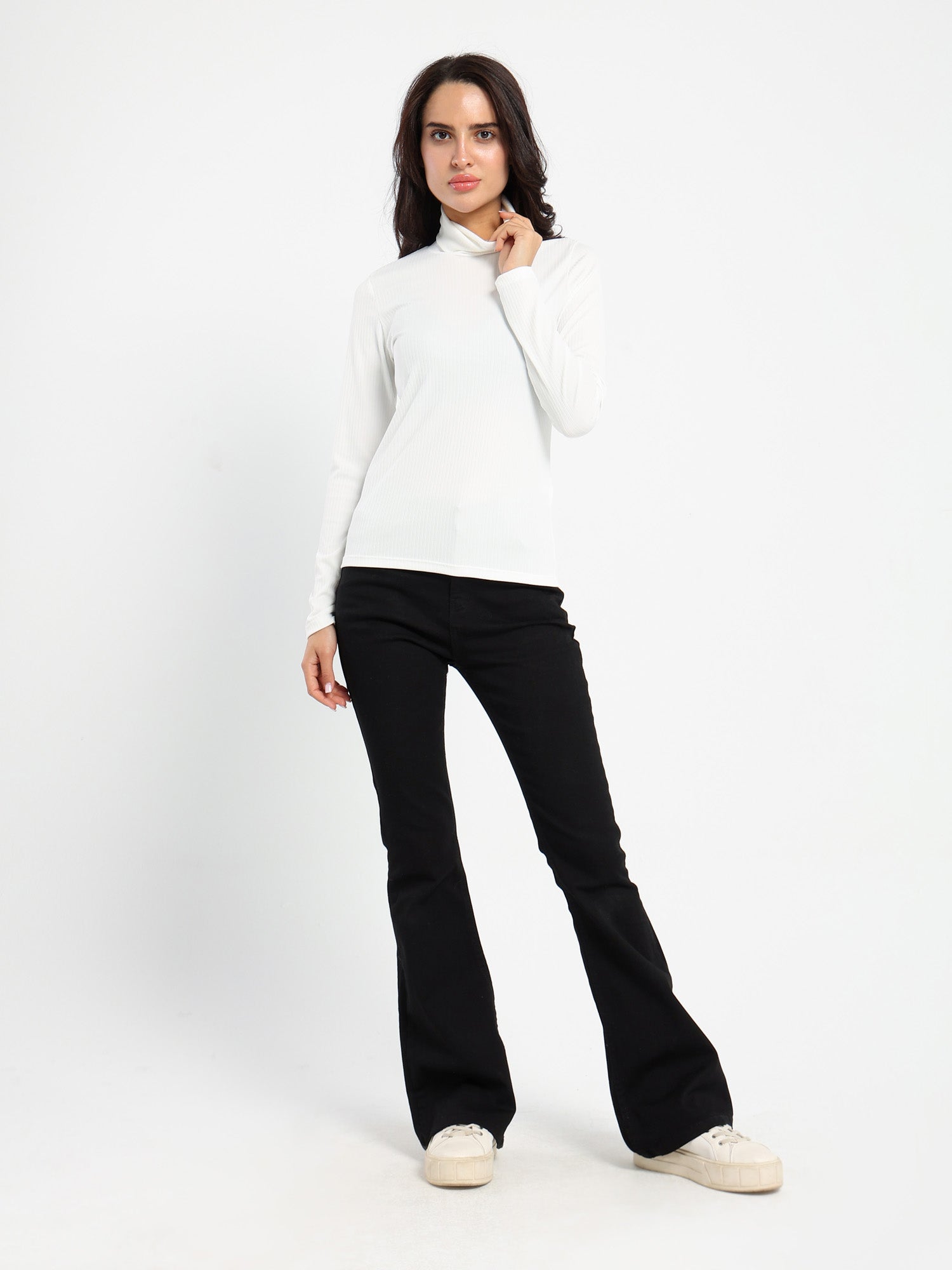 Turtle Neck Long Sleeves Top