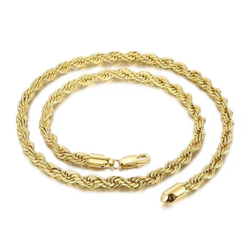 Titanium Steel 18K Gold Plated Minimalist Geometric Necklace