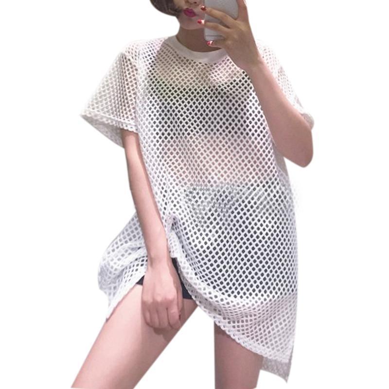 Oversized Sport Mesh Top
