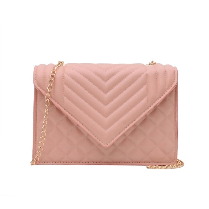 Women's Small Pu Leather Solid Color Streetwear Square Flip Cover Crossbody Bag