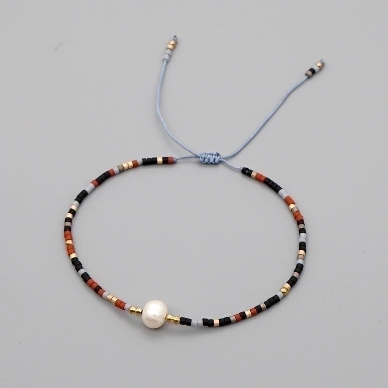 1 Piece Minimalist Circle Beaded Irregular Pearl Women's Bracelets