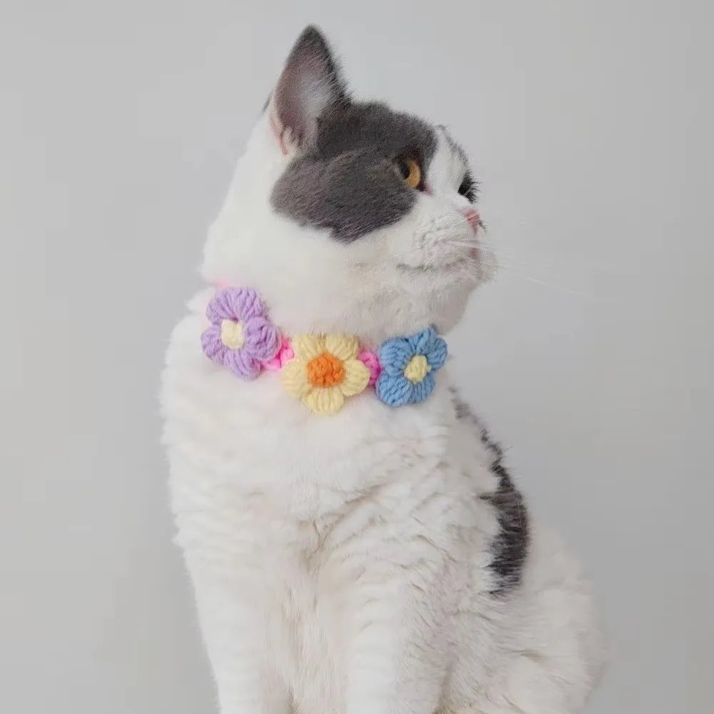 Luxurious Pet Collar Cat Knitting Collar
