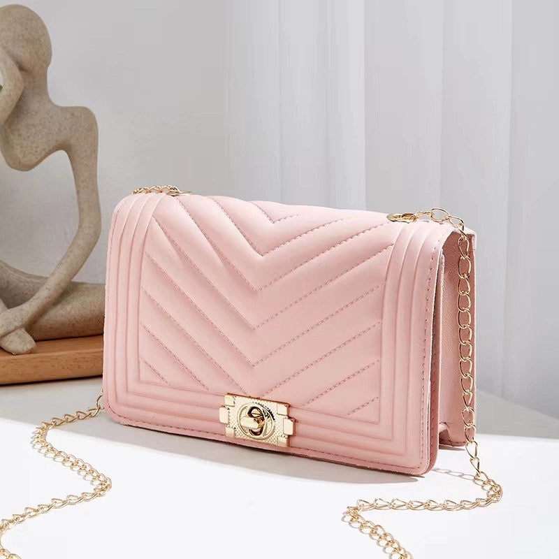 Fashion Classic Embroidered Women's Simple Shoulder Small Square Bag