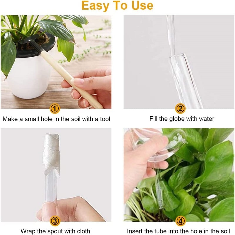 (🔥 Promotion-SAVE 49% OFF) Self-Watering Plant Glass Bulbs