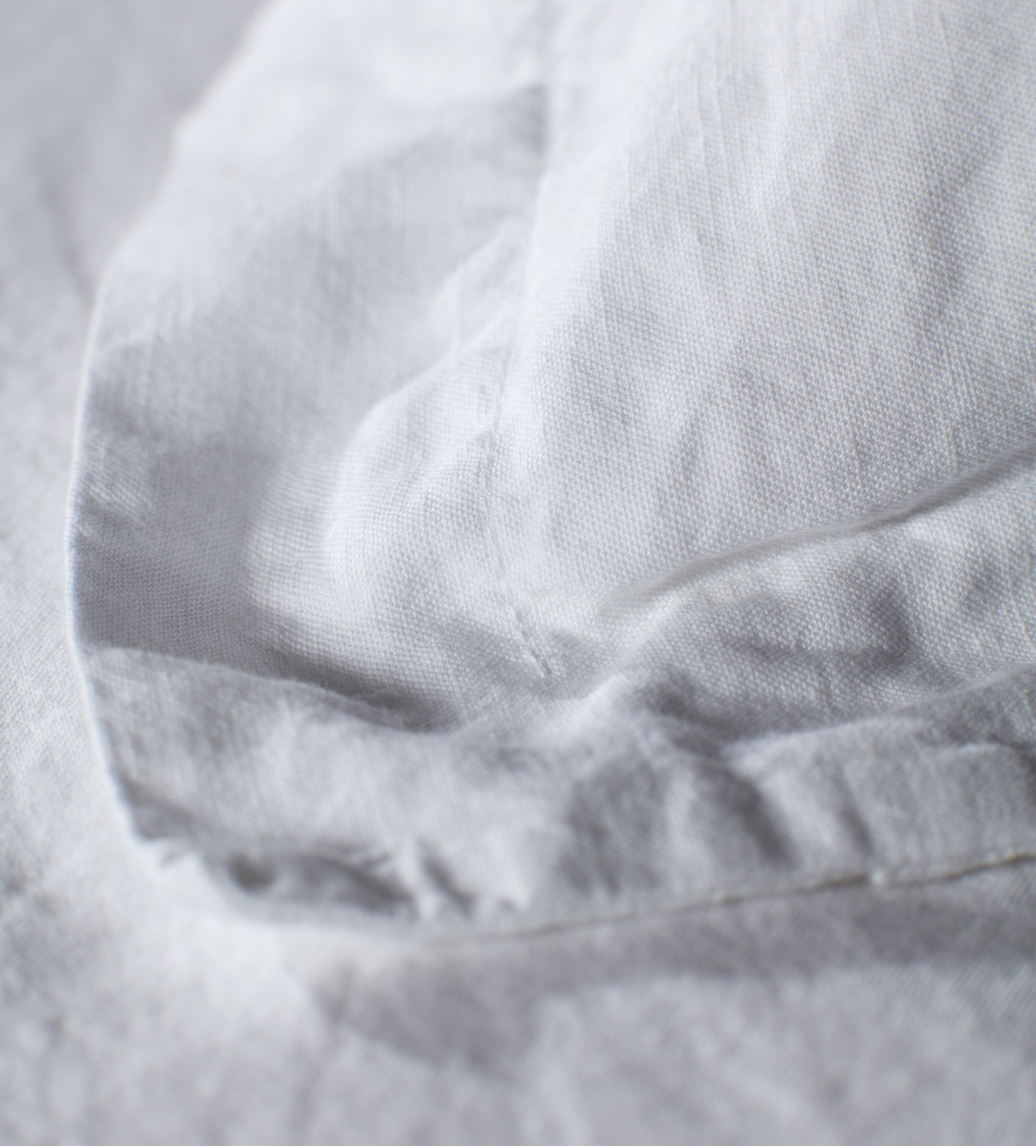 White Linen Blend Oxford Pillowcase