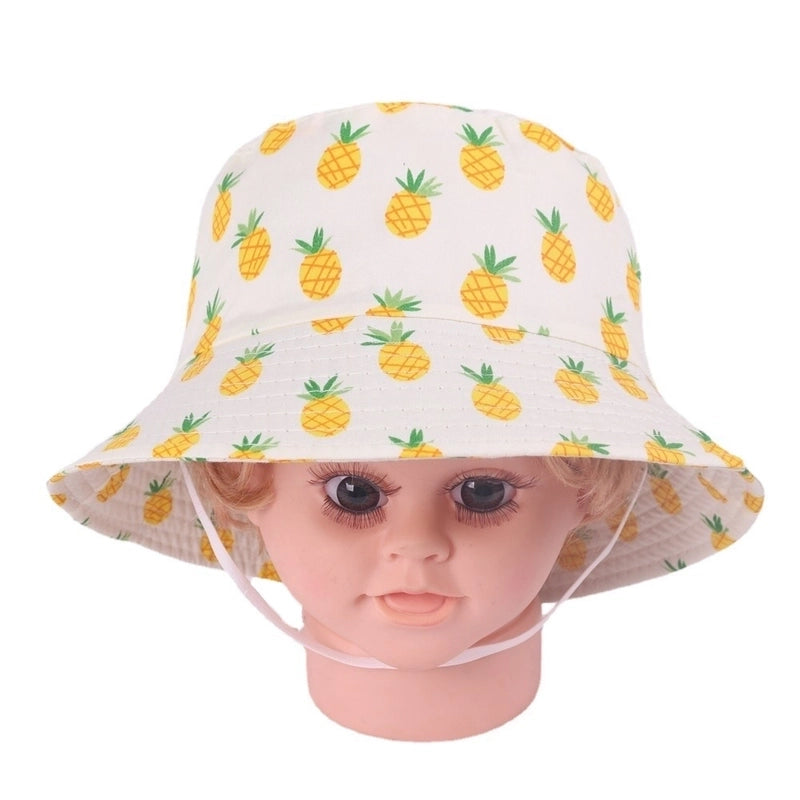 Children Unisex Basic Color Block Bucket Hat